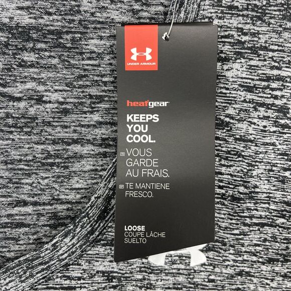 Under Armour Shirt Womens Medium HeatGear V-Neck Short Sleeve Athletic 1258568 - Picture 11 of 16